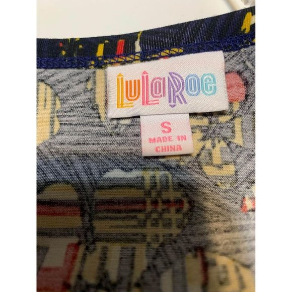 LulaRoe Tropical Floral Print T-Shirt Dress Women’s Size Small - Picture 5 of 6